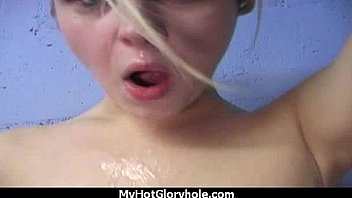 Horny ebony suck the juice from big white gloryhole 23