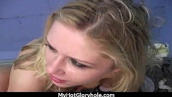 Horny ebony suck the juice from big white gloryhole 23