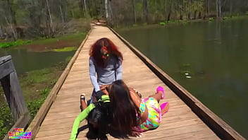 Majestynasty getting pounded by gibby the clown while baebrattty assist