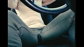 Pee jeans because of traffic jam