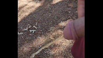 Pissing outside
