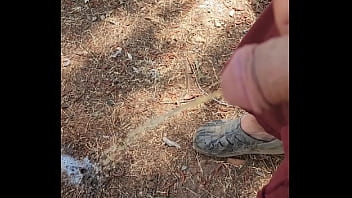 Pissing outside