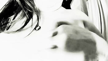 Black and white anal dildo