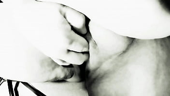 Black and white anal dildo