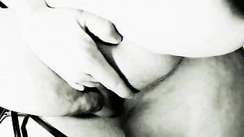 Black and white anal dildo