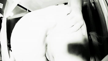 Black and white anal dildo