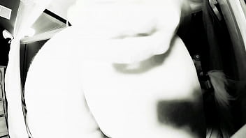 Black and white anal dildo