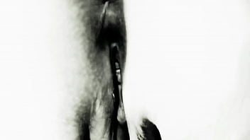 Black and white anal dildo