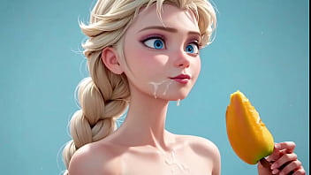 Asmr de frutas sendo comidas pela frozen Asmr de frutas sendo comidas pela frozen