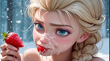 Asmr de frutas sendo comidas pela frozen