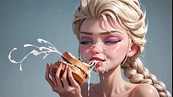 Asmr de frutas sendo comidas pela frozen