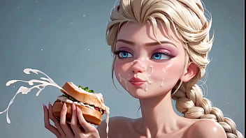 Asmr de frutas sendo comidas pela frozen