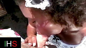 Sexy mulatta fucked in pussy and ass outdoors