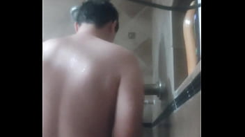 Night time shower and putting on pajamas and socks Night time shower and putting on pajamas and socks