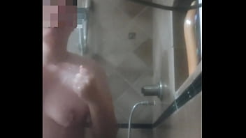 Night time shower and putting on pajamas and socks