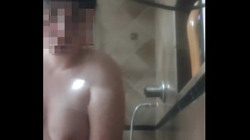 Night time shower and putting on pajamas and socks