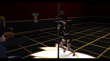 Sims 4 stripper gives blowjob and takes it in all her holes