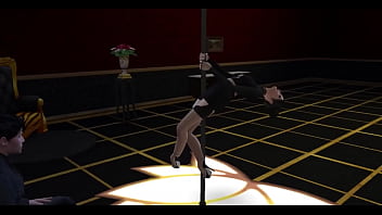 Sims 4 stripper gives blowjob and takes it in all her holes