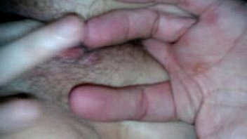 Fingering her wet pussy and ass