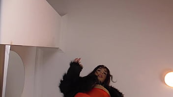 Ashtray spittoon and kicking object for the young furry boot bride