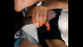 Hot babe ebony rubbing bbc with feet and toes neighbor