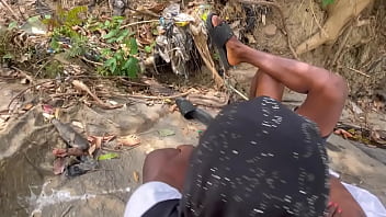 Streams of dicked outdoor