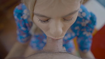 Horny secretary sucking dick at work