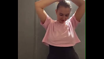 Masturbating in the locker room