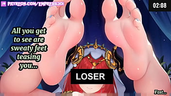 4 minute femdom joi worship feet & censored porn