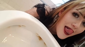 Licking toilets and pissing Licking toilets and pissing