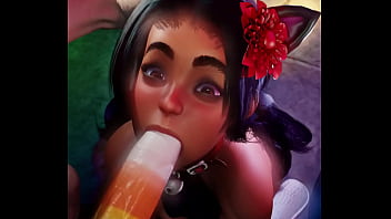 Lily hawk candy corn cock