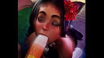 Lily hawk candy corn cock