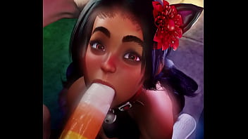 Lily hawk candy corn cock