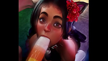 Lily hawk candy corn cock