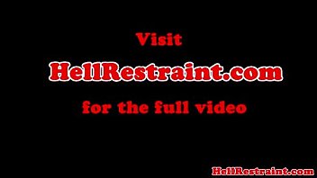 Mouth spider gagged skank gets punished