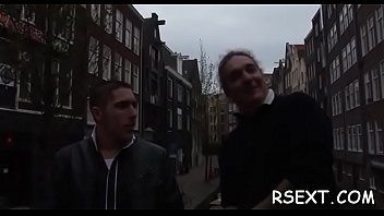 Slim wench rocks a hard pole