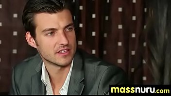 Slippery nuru massage for lucky dude 17