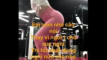 Pink legging girl with thong