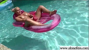 Solo girl get to orgams with all kind of sex toys video 15