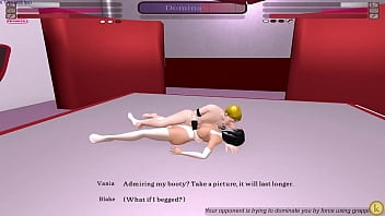 Blake vs vania kinky fight club femdom sexfight