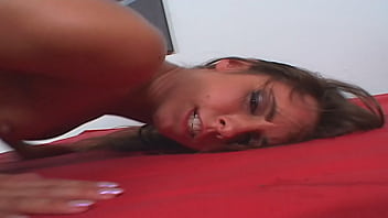 When they fuck hard lindsay leaves a big wet stain on the bed and kris leaves his cum on her mouth