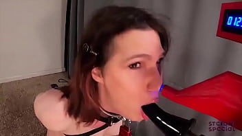Device bondage blowjob challenge with darttechstudios is live