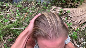 Public deep throated milf throat pie she keeps sucking every last drop of sperm out