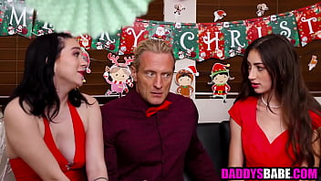 Step dad threesome fucking step daughter and step niece