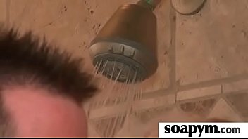 Soapy massage end with a big cumshot 5