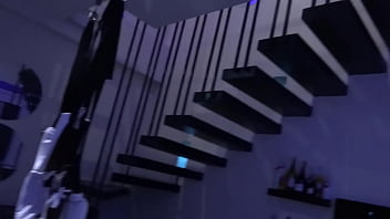 Beautiful stepmother pissing after fucking and washing her big hairy pussy