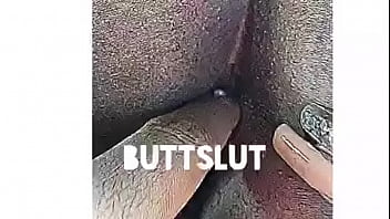 Me finger butt fucking this slut to my knuckles