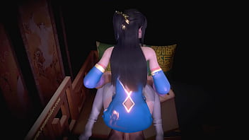 3d cute asian slut have a hardcore sex with big dick and squirting a lot