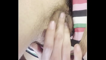 My wet unshaved pussy cums sweetly on camera