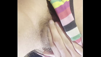 My wet unshaved pussy cums sweetly on camera